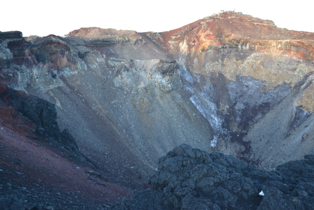 Mt Fuji crater
