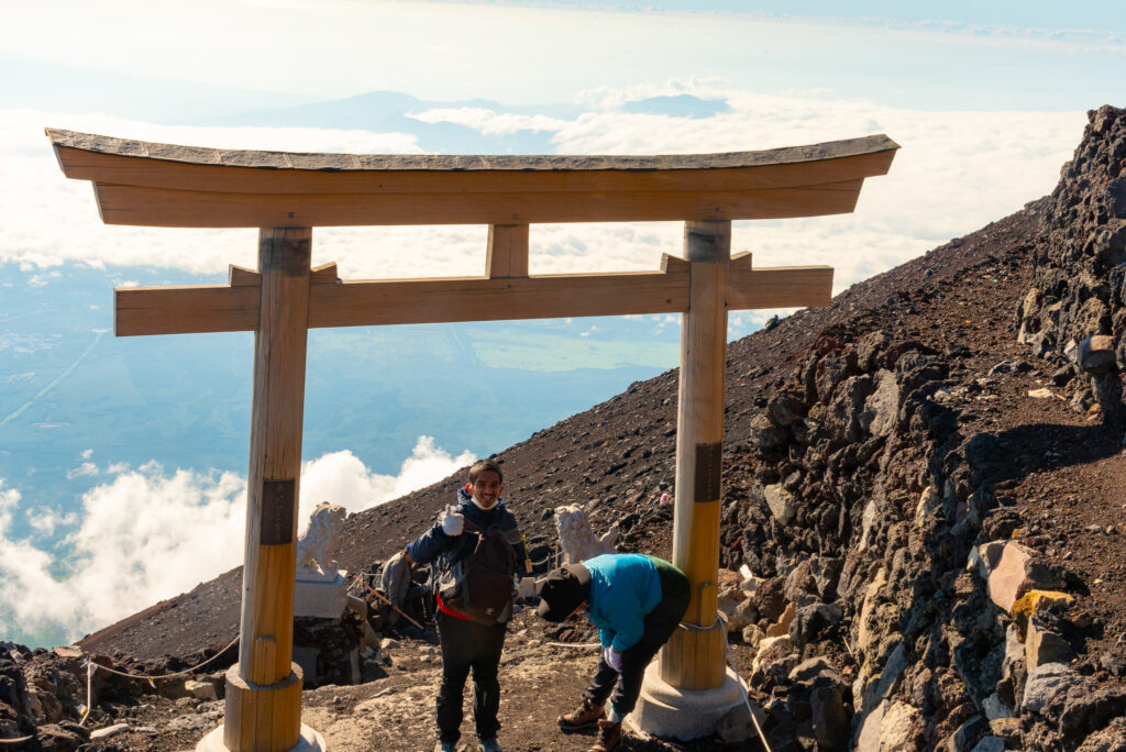 Entering the Mt Fuji peak